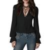 Spring New Women's Fashion Solid Color Lapel Long Sleeve Shirt Blouse For Women