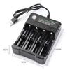 18650 Battery Charging Adapter 4 Bay Battery Charging Adapter for Rechargeable Batteries 10440 14500 16340 16650 14650 18350 18500