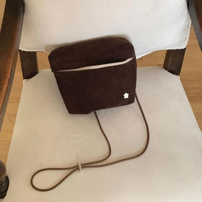 pocket bag - corduroy brown