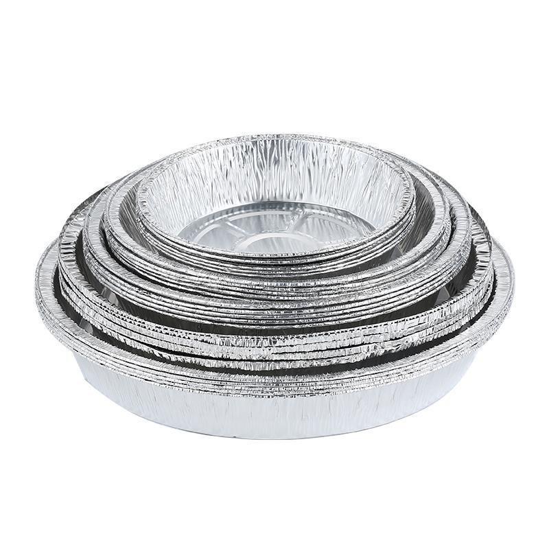 Round Disposable Aluminum Foil Air Fryer Pan - High Temperature Resistant & Food Grade