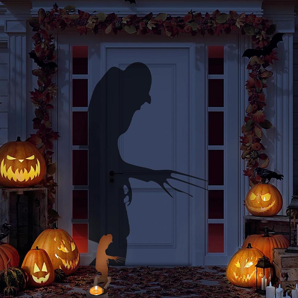 New Horror Halloween Candles Holder Funny Shadow for Halloween Party