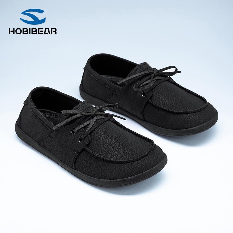 HOBIBEAR Unisex Wide Toe Loafers Barefoot Zero Drop Shoes for Womens &Men's Paul Minimalist Casual Walking Shoes Slip Comfortable Flex Sole