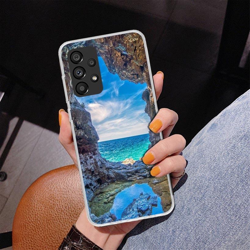 Summer Beach Sunset Sea Palm Tree Phone Case For Samsung Galaxy A17 A16 A15 A14 A13 A57 A56 A55 A54 A53 A37 A36 A35 A34 A33 A26