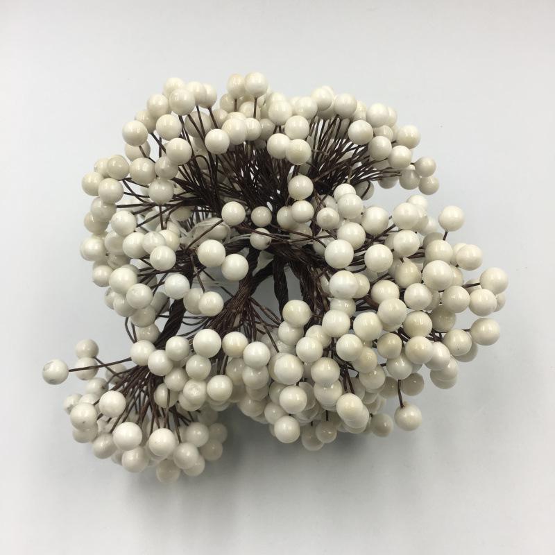8mm Double-Headed Berry Branches for Christmas Wreaths & Wedding Candy Box Decor