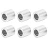 100Pcs Crimping Loop Sleeve Aluminum Round Hole M6 Steel Wire Rope Industrial Supplies