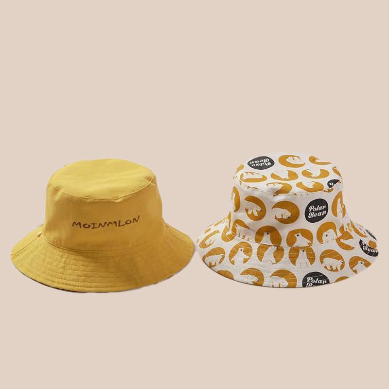 

Double Sided Baby Bucket Hat Cute Letter Embroidered Children Boys Girls Fisherman Panama Cap Summer Outdoor Kids Sun Hat Gorras