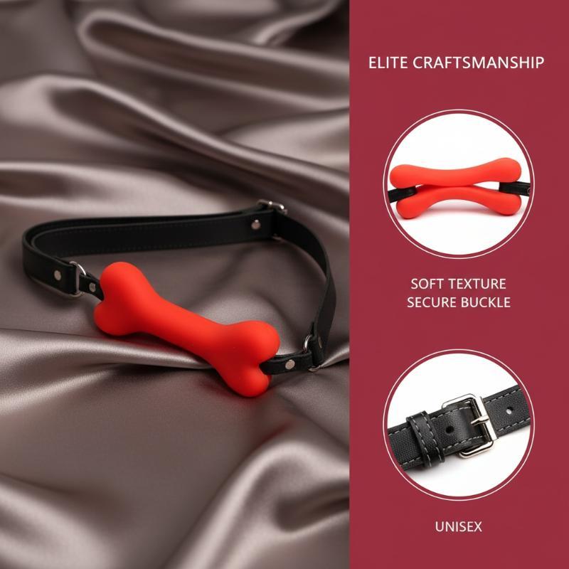 For Women BDSM Sex Harness Mouth Adult Toys Silicone Dog Bone Ball Gag Open Mouth Gag Ball Bdsm Bondage Sex Products Sm Sex Toys