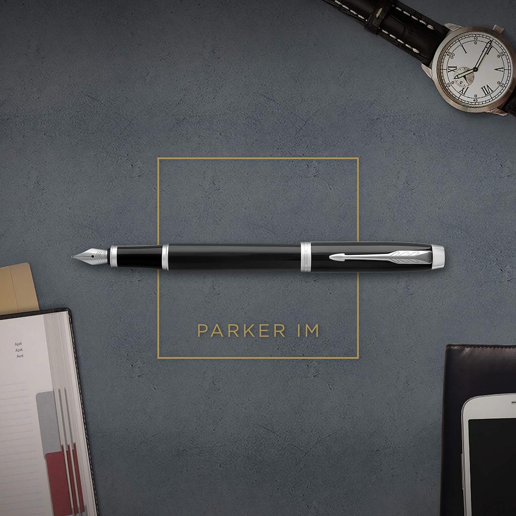 PARKER IM Black CT Fountain Pen, Fine Nib, Gift Boxed, Officially Imported, Product Number 1975591