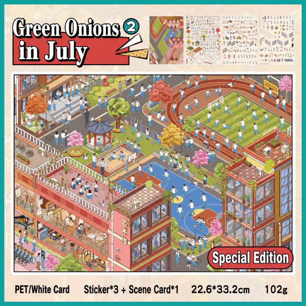 Decorative 3D Scene Stickers DIY Crafting Miniature Scene Stickers Layered Stickers Stress Relief