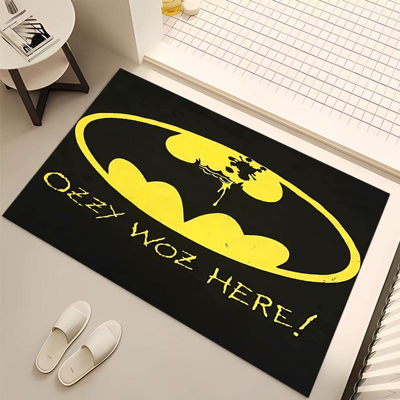 1pc Ozzy Madman Print Area Rug - Soft, Washable Non-Slip Indoor Mat, Living Room, Home Office Decorative Rug,Office Decorative