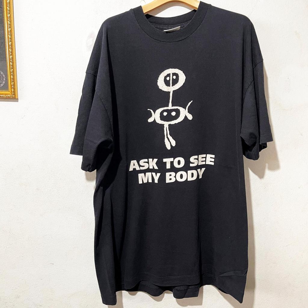 Vintage 90s Alien Ask to See My Body T-Shirt Size XL