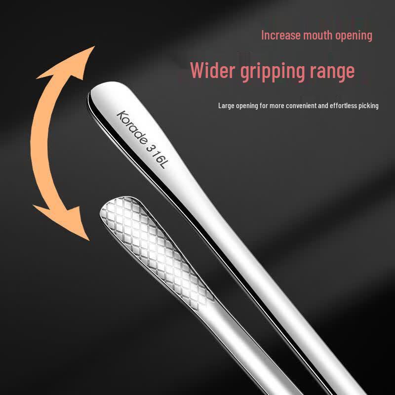 316 Stainless Steel Thickened BBQ & Food Tongs
