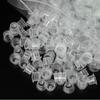 DM Top Quality 1000pcs Disposable Plastic Tattoo Ink Cups Permanent Makeup Pigment Clear Holder Container Cap Tattoo Accessory