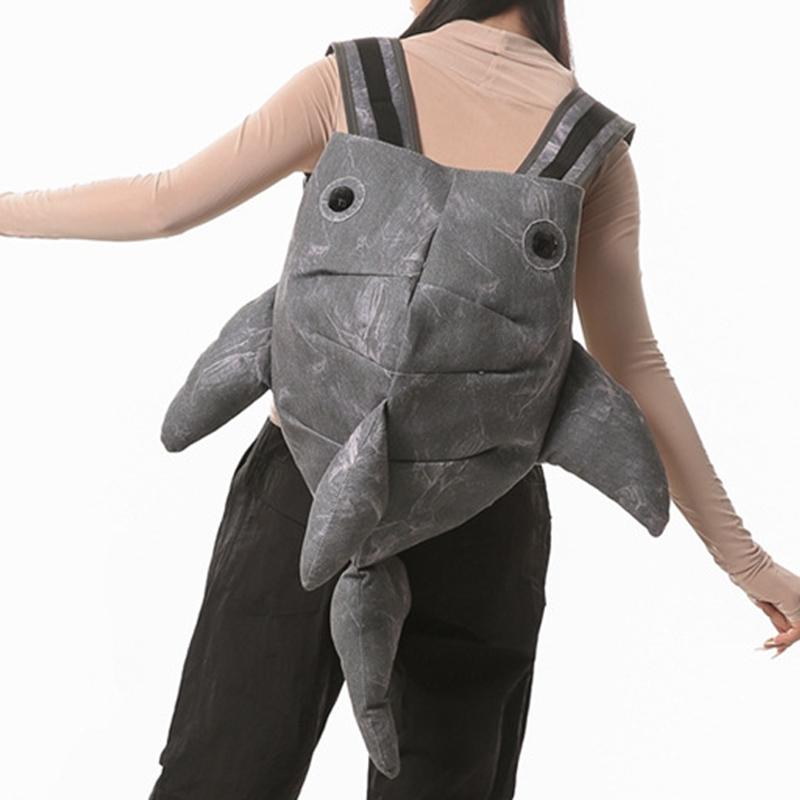 Wysoki wygląd Uroczy plecak wieloryb z zoo Zabawny plecak szkolny z postacią zwierzęcą Plecak o dużej pojemności odporny na plamy