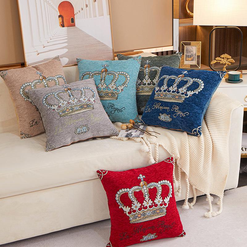 Nordic Style Elegent Crown Cushion Cover Fashion Home Sofa Decoration Pillowcase 45cm Gorgeous Household Textiles Pillow Cover