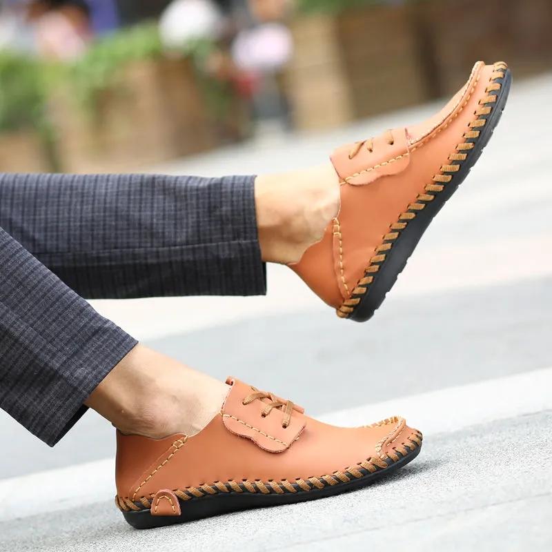 Sneakers in vera pelle uomo scarpe vulcanizzate da lavoro uomo taglie forti 49 50 sneakers uomo tennis