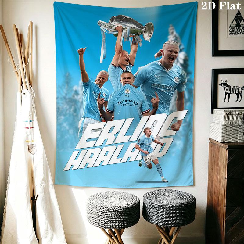 football star Wall Hanging Printed Fabric Blanket Decorative Tapestries for Bedroom Living Room Home Decor