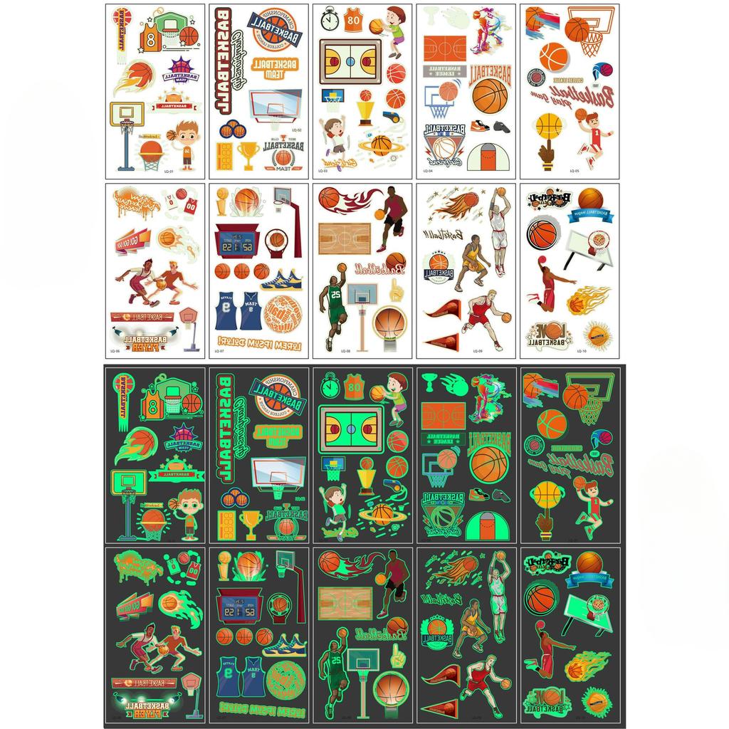 Leuchtende Halloween Tattoo Aufkleber Kinder Cartoon Feiertagsparty Lustige Arm Gesichts Tattoo Aufkleber