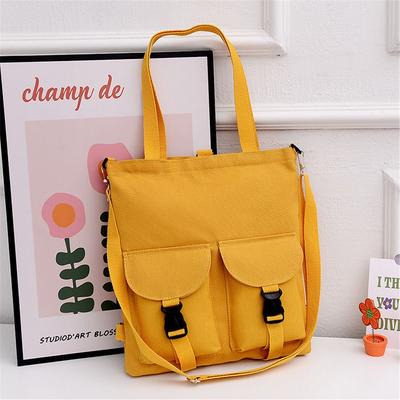 Women'S Canvas Bag Shopper Simple Fashion Zipper Handbags Solid Crossbody Large Capacity Tote Shoulder Bag For Women Casual Tote