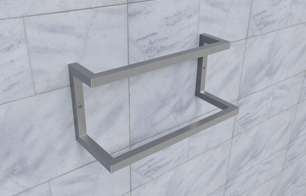 DOUBLE LOFT INOX WALL TOWEL HOLDER