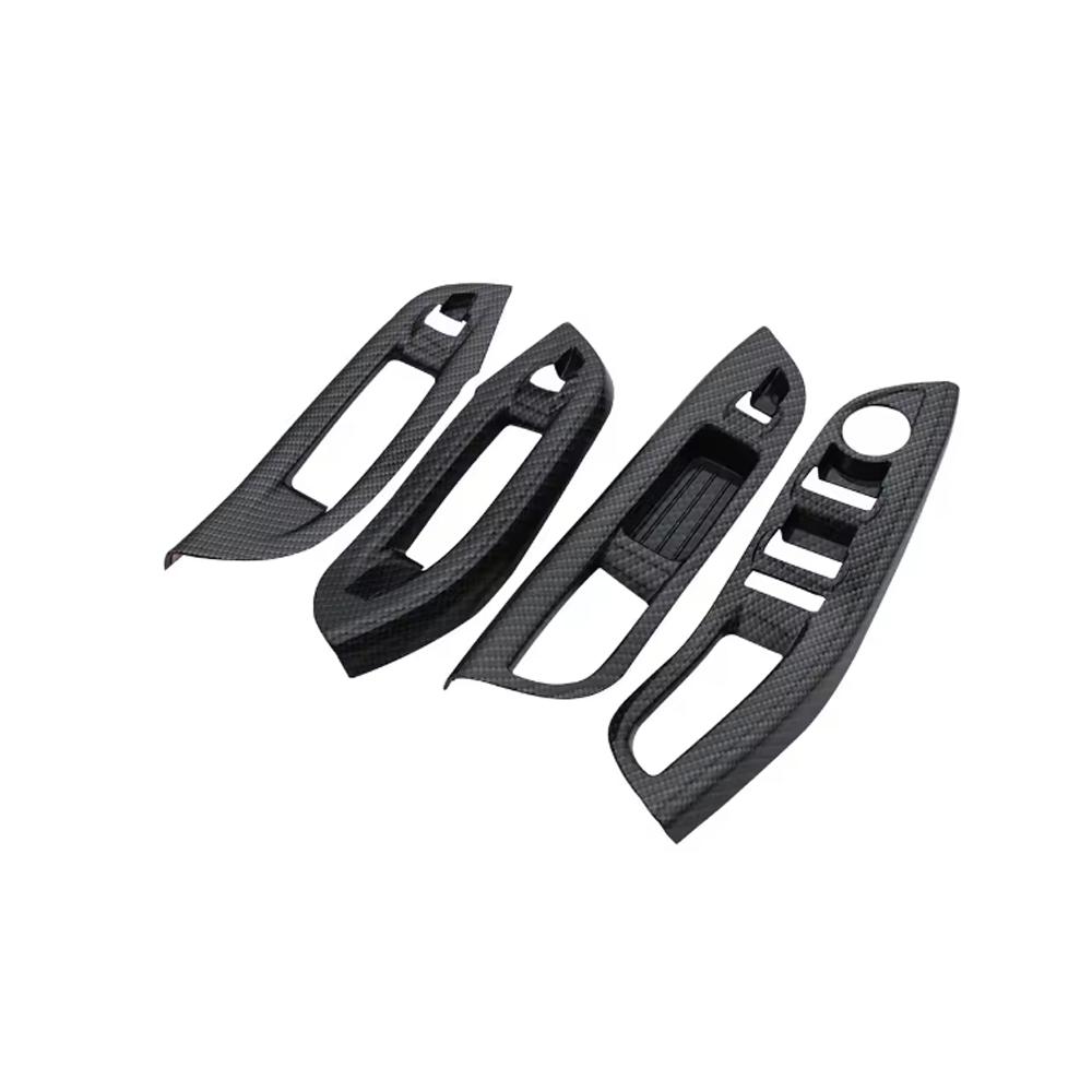 ABS Car Window Lifter Panel Frame Decoration Cover Trim Sticker For Ford Focus 3 MK3 MK4 2015-2018 Interior Accessories