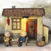 Vintage Elderly Couple Resins Statue Figurine Weddings Valentines Day Gift for Couples and Home Decors Enthusiasts