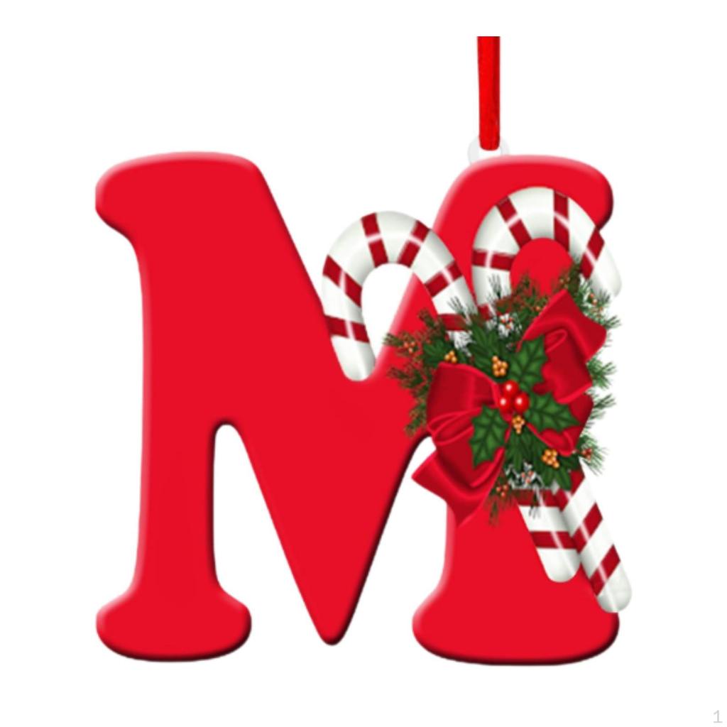 Alphabet-Christbaumschmuck für Feiertagsdekoration und Feiern