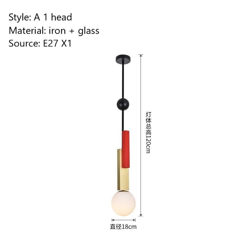 

Скандинавские светодиодные стеклянные подвесные светильники современное искусство Креативный дизайн Внутреннее освещение для домашнего декора Лофт цвет Подвесная лампа Светильник