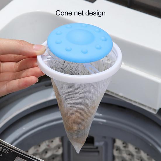 Yousheng 4Pcs Hair Catcher Floating Mesh Washing Machine Hair Removal Mesh Bag Reusable Sustainable Laundry Lint Traps