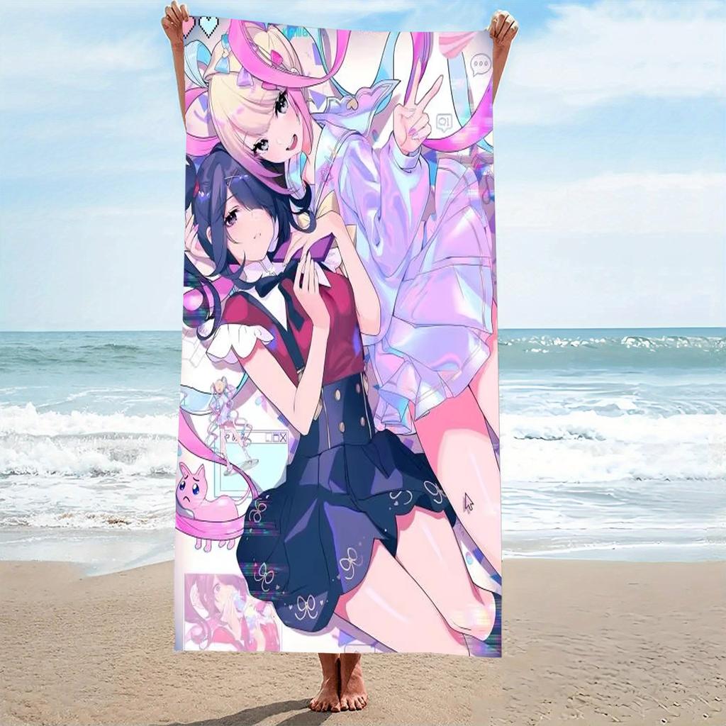 1pc Needy Girl Overdose Omgkawaiiangel Ame Chan Beach Towel Microfiber Quick Dry Bath Towel For Pool Beach Travel Galagame Anime