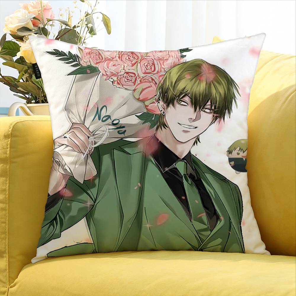 Zenin Naoya Various Sizes Square Pillow Case For Car Home Bedchamber Decor
