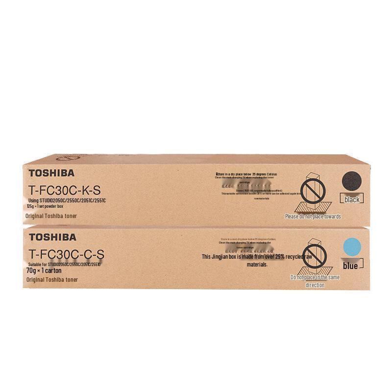 Toshiba T-FC30C Original Toner Cartridge for e-STUDIO 2050C/2550C/2051C Printers