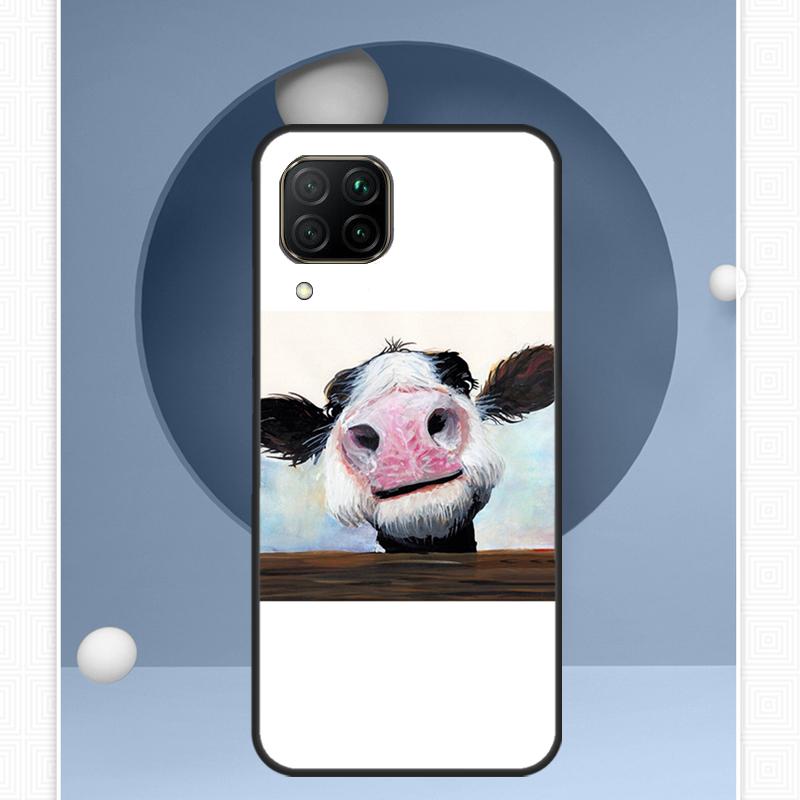 Cute Cow Moo For Huawei Nova Y72 Y90 Y61 Y91 Y60 Y70 12s 12i 11i 8i 9 10 SE P20 P40 Lite P60 P30 Pro Case