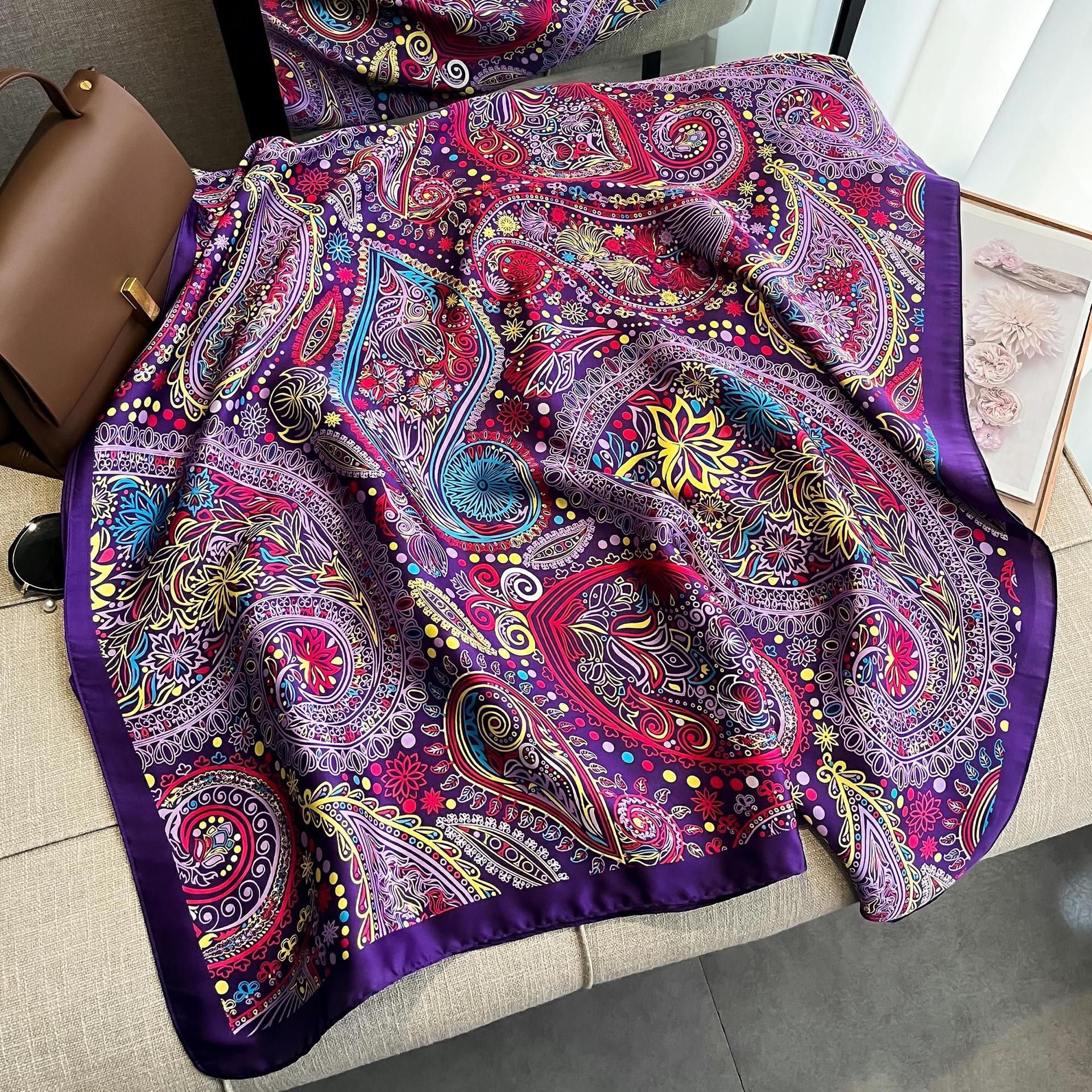 

Жіночий весняно-літній довгий імітований шовковий шарф для професійного оформлення кімнати з кондиціонером у поєднанні з принтованим солодким шарфом-шаллю 180*90CM