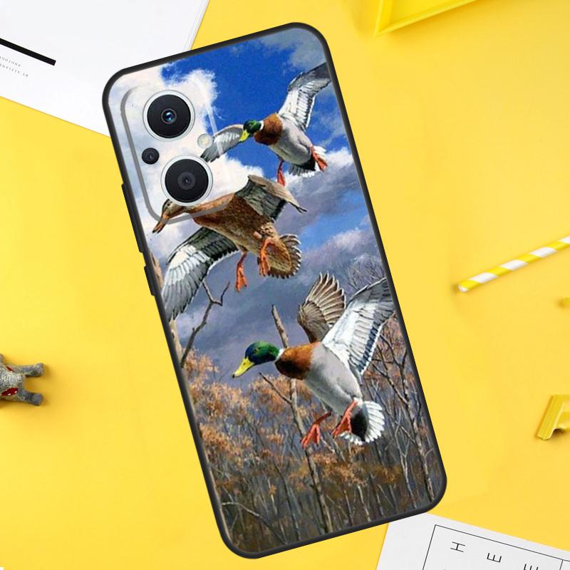 Süße Cartoon-Ente für OPPO Reno 14 13 12 11 10 Pro 8T 11F 12F 13F 14F 7 8 Lite OPPO Find X9 X8 X6 X5 Pro Hülle