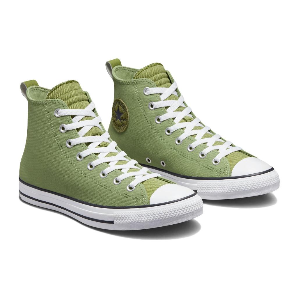 Converse Chuck Taylor All Star Comfortable Versatile High-Top Canvas Sneakers Unisex Sneakers Green A03407C