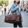 Leather Messenger Travel Luggage Duffel Overnight Weekender Duffel Bag