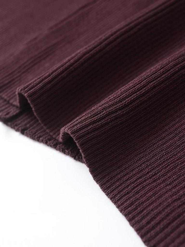 2025 Spring Women's European American Style Ribbed Knit Deep V-Neck Top & Casual Straight-Leg Pants Set