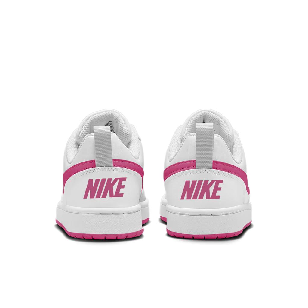 Nike Court Borough Cushioning Breathable Low top Skateboard Shoes Unisex Pink White DV5456-111(Team1678-)