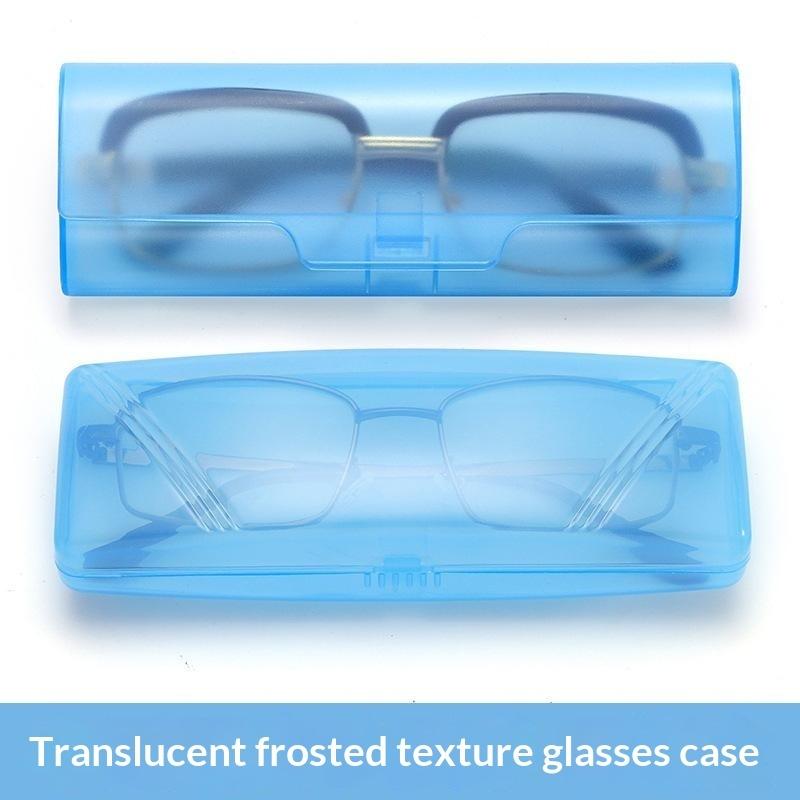 Sunglasses Case Hard Frosted Plastic Ultra Light Portable Dustproof Eyewear Storage Box for Business Trip Travel