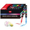 Guangna Rechte Vloeibare Acryl Stiften Set Plastic Zachte Punt Tekenpen voor Student Kunst