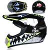 Lightweight Full Face Off-Road Motorcycle Helmet Dirt Bike ATV Trail Riding With Ventilation Clear Visor