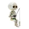 Skeleton Fishing Statue Garden Resin Sculpture Festival Home Landscape Decor