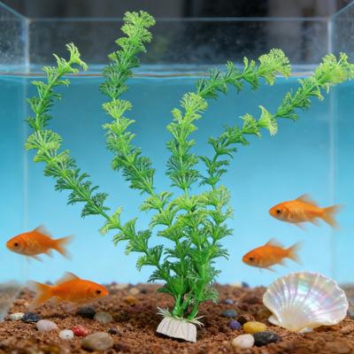 3 Stück künstliches grünes Gras Wasserpflanzen Plastik Aquarienpflanzen Fischbecken Dekoration Landschaftsverzierung