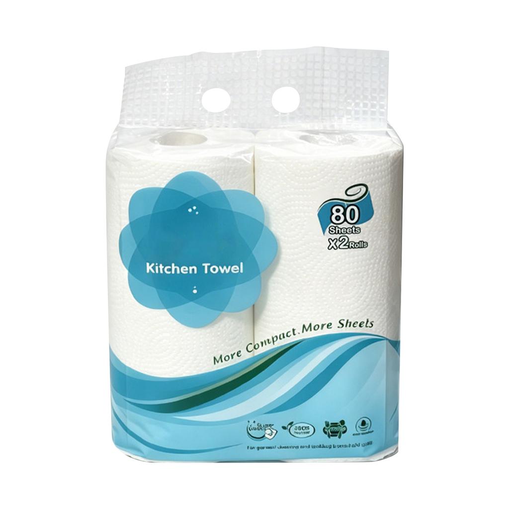 Absorbent Kitchen Towels - Multi-Purpose Roll Towels for and Oil, for Wiping Hands and Everyday Cleaning
