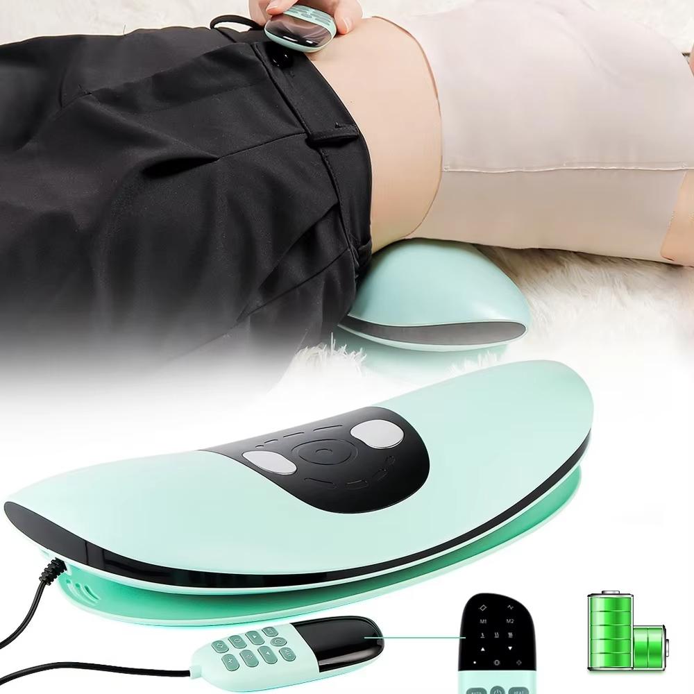 Electric Lumbar Traction Massager Adjustable Vibration Waist Massager Waist Spine Support Back Massage Machine Waist Masajeador