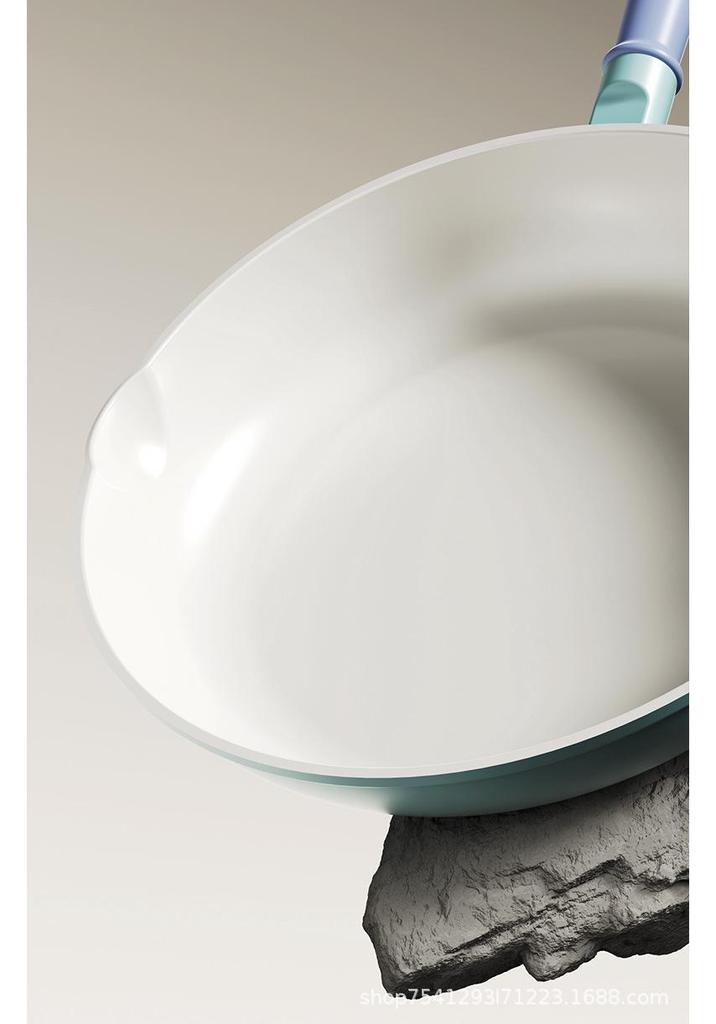 New Italian Cloud Series Ceramic Non-stick Wok and Universal Stove Frying Pan