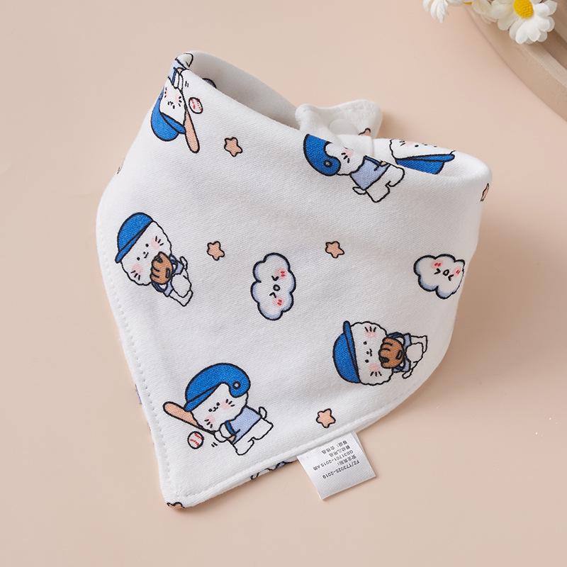 Super Soft Cotton Infant Bib & Neck Warmer - Anti-Spit Up, Autumn/Winter Triangle Scarf