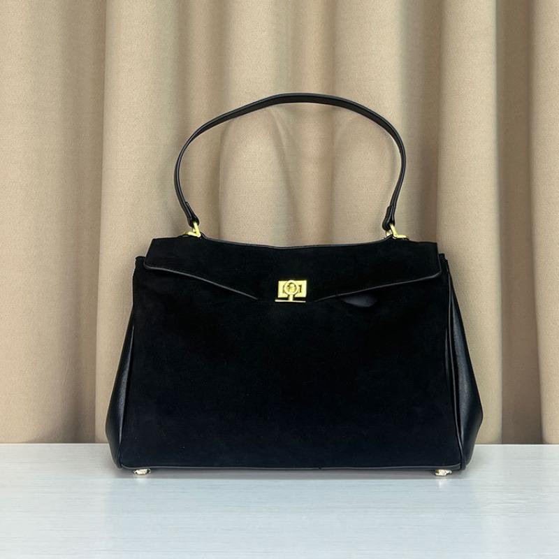 

Вінтажні жіночі сумки зі зрощеною матовою PU шкірою Високоякісна текстура Сумка великої місткості Модні елегантні універсальні жіночі сумки на одне плече з застібками S