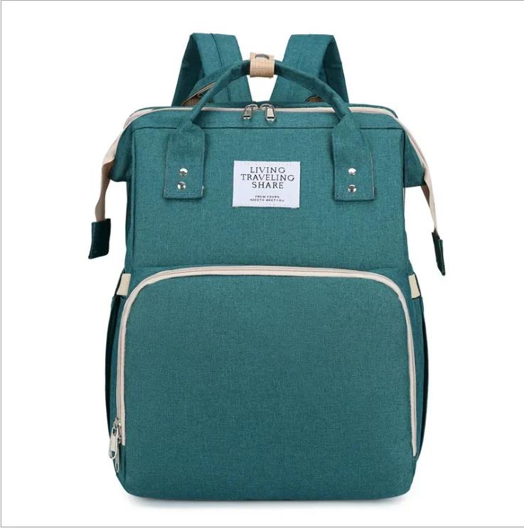 Mommy Diaper Bags Baby Bed Mother Large Capacity Nappy Milk Bottle Backpacks With Changing Mat Convenient Baby Nursing Bags
